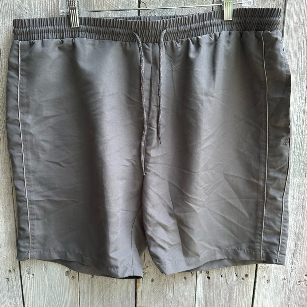 Atlas For Men Drawstring Athletic Shorts Size 3XL 7"‎ Inseam Gray